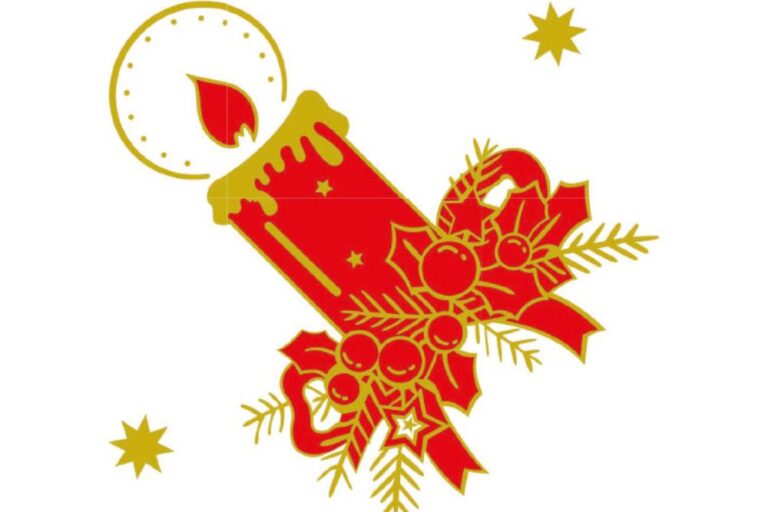 Tovaglioli per ristoranti vendita ingrosso - Candela di Natale Rosso